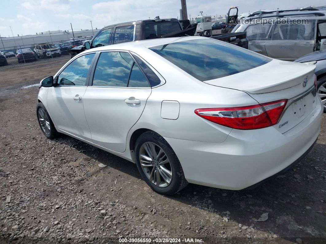 2016 Toyota Camry Se White vin: 4T1BF1FKXGU143042