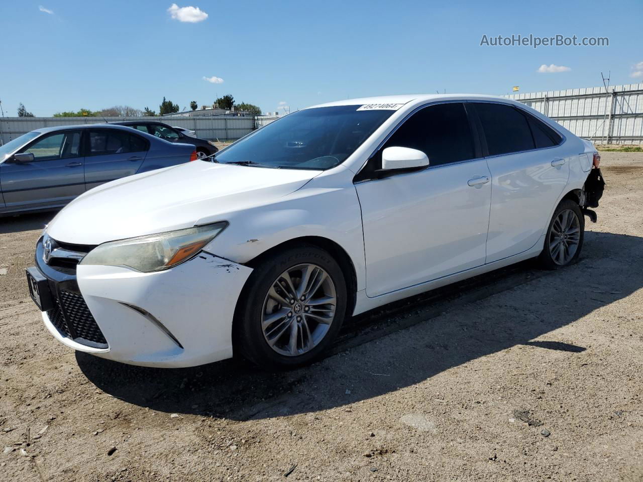 2016 Toyota Camry Le White vin: 4T1BF1FKXGU182990