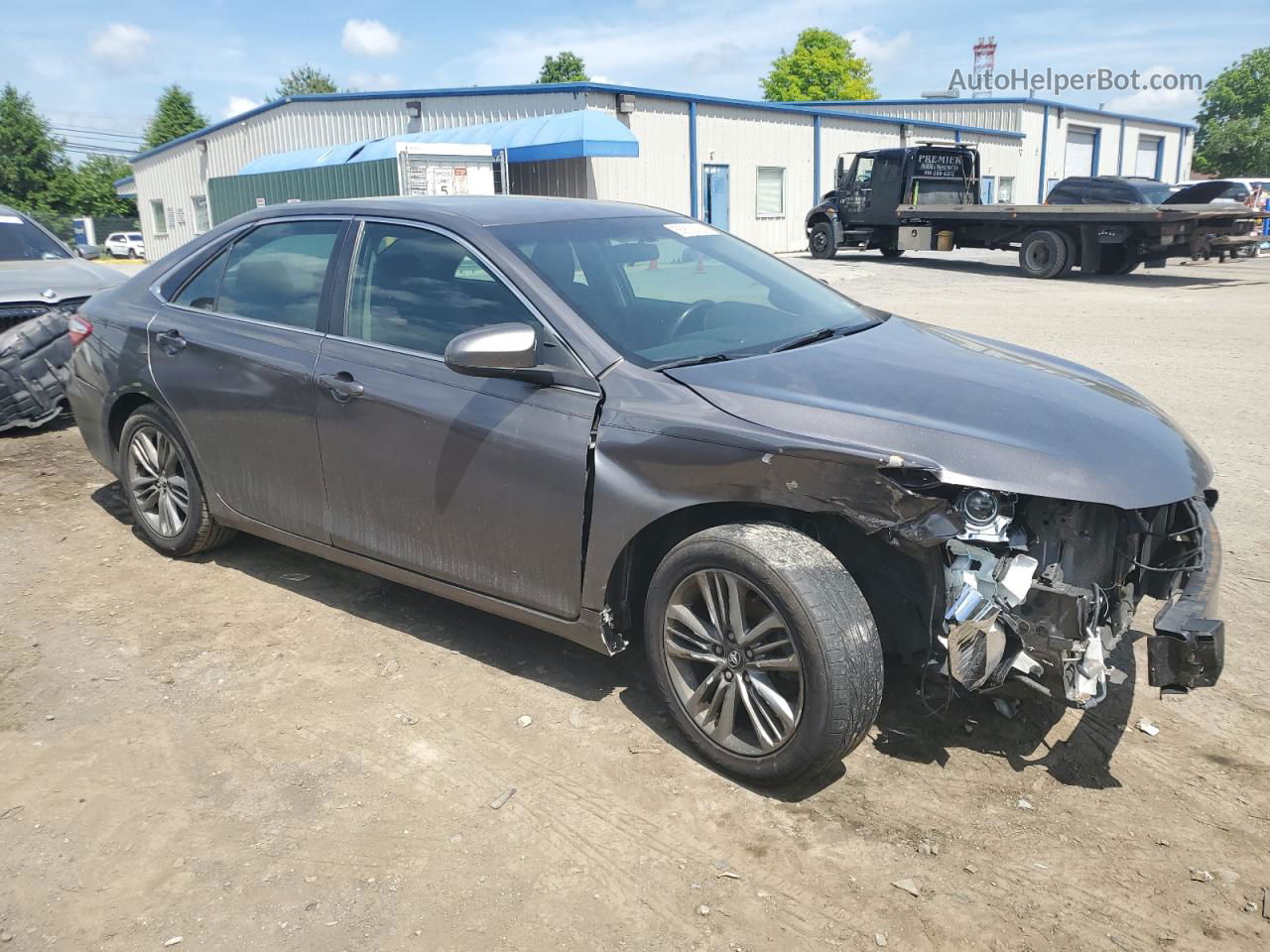 2016 Toyota Camry Le Gray vin: 4T1BF1FKXGU232318