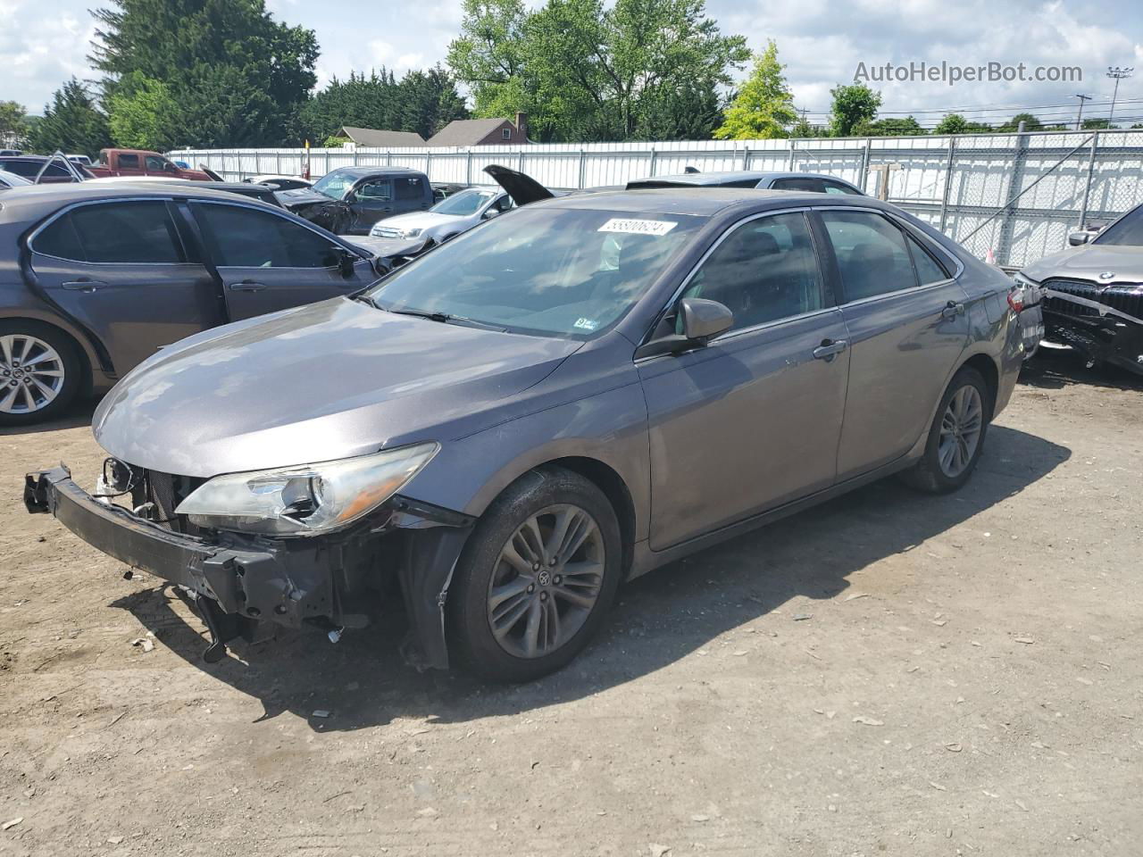 2016 Toyota Camry Le Gray vin: 4T1BF1FKXGU232318