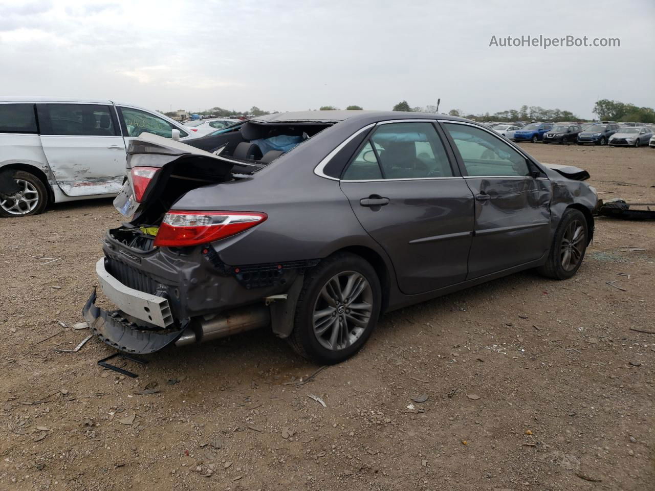 2016 Toyota Camry Le Серый vin: 4T1BF1FKXGU505399