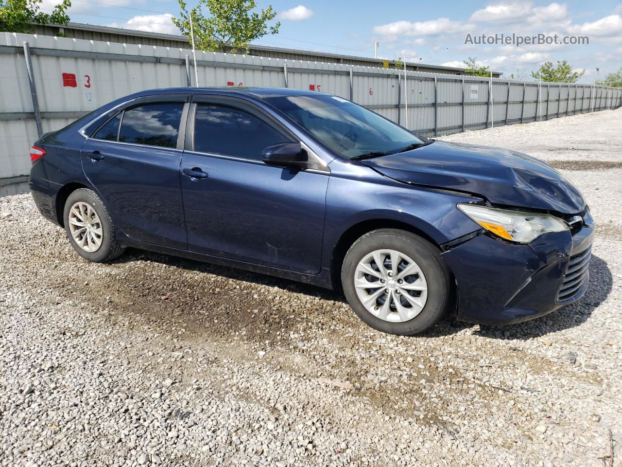 2016 Toyota Camry Le Синий vin: 4T1BF1FKXGU508223