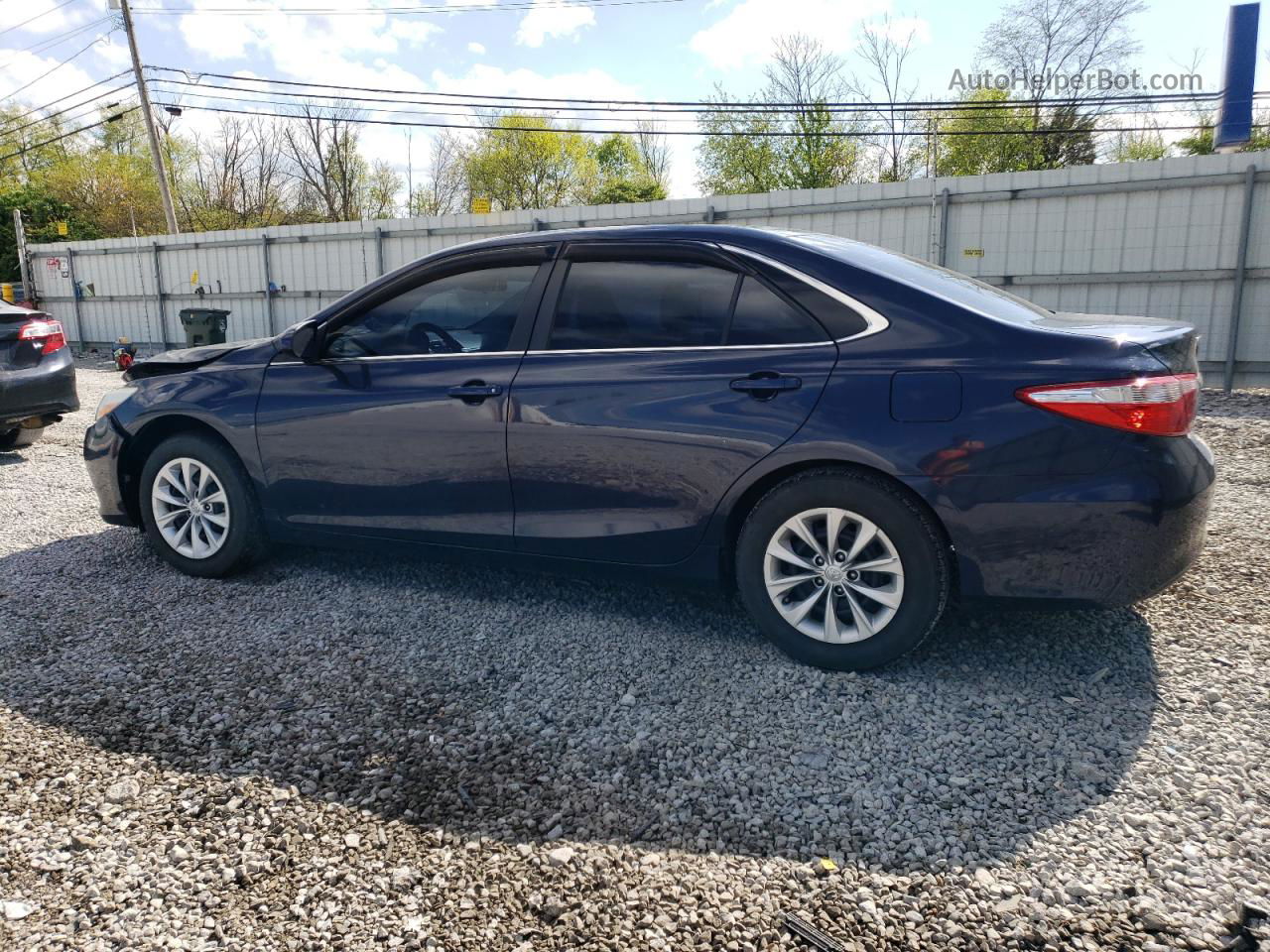 2016 Toyota Camry Le Синий vin: 4T1BF1FKXGU508223