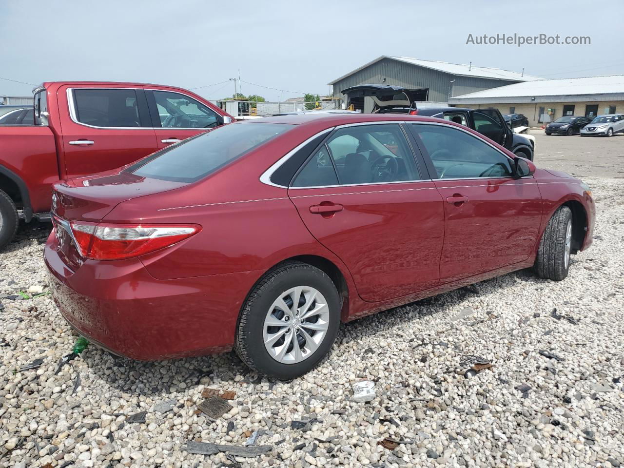 2016 Toyota Camry Le Красный vin: 4T1BF1FKXGU514264