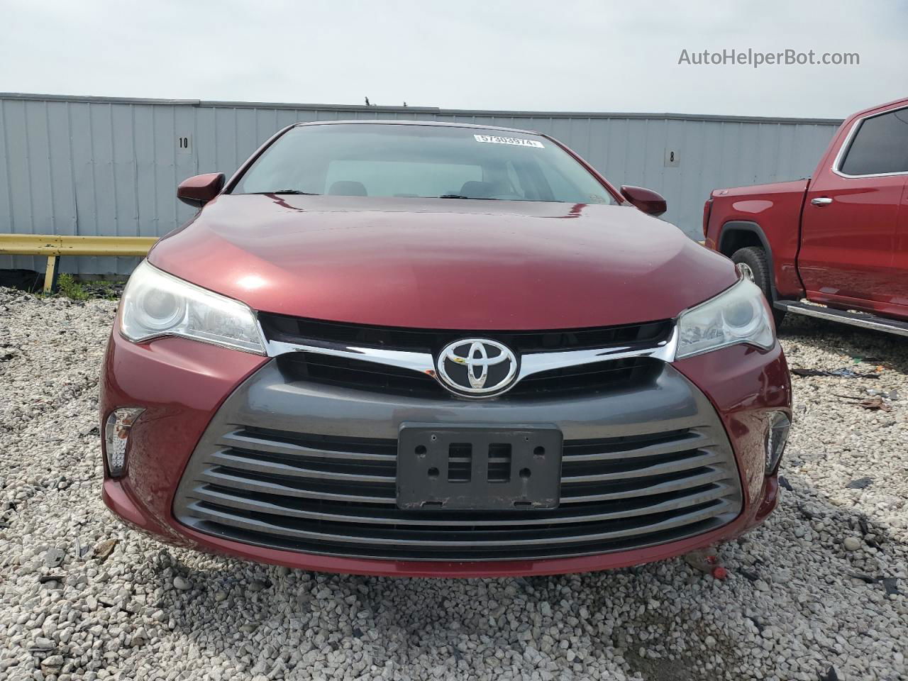 2016 Toyota Camry Le Red vin: 4T1BF1FKXGU514264