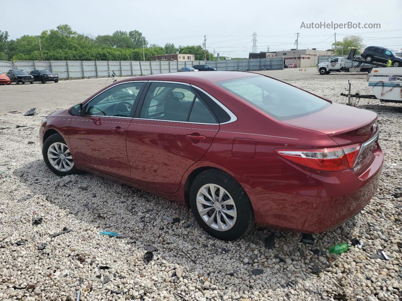 2016 Toyota Camry Le Красный vin: 4T1BF1FKXGU514264