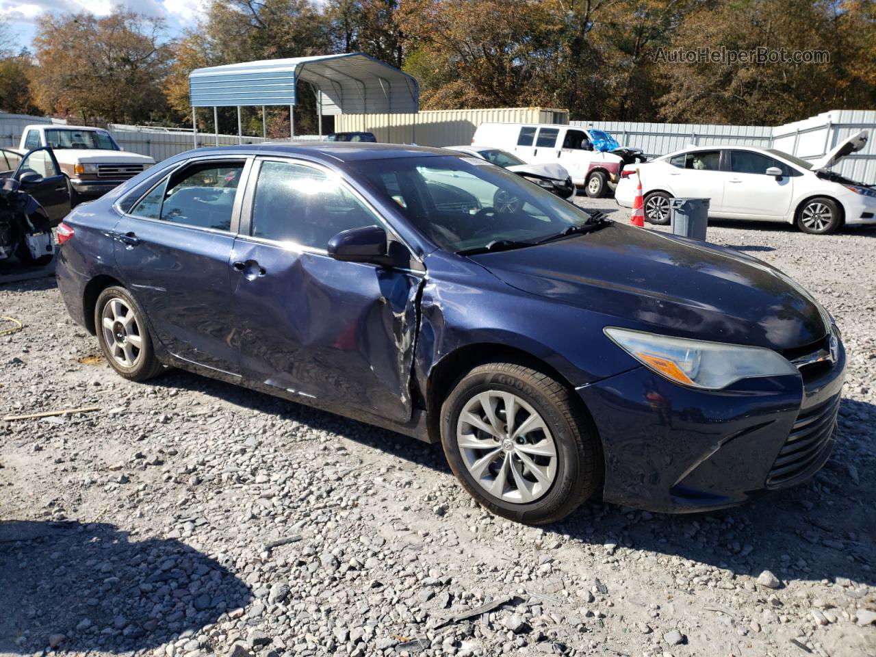 2016 Toyota Camry Le Blue vin: 4T1BF1FKXGU523210