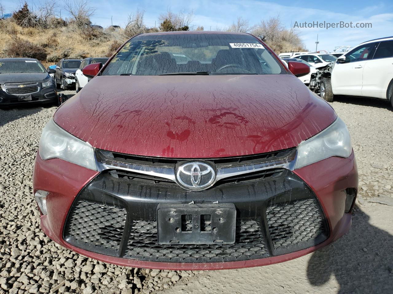 2016 Toyota Camry Le Бордовый vin: 4T1BF1FKXGU526088