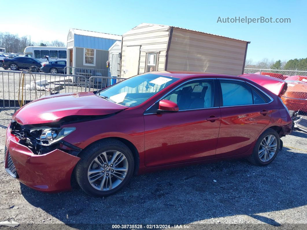 2016 Toyota Camry Se Red vin: 4T1BF1FKXGU531355