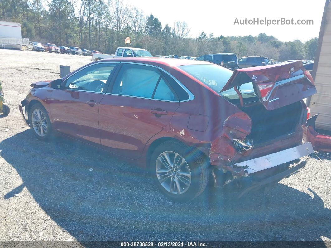 2016 Toyota Camry Se Red vin: 4T1BF1FKXGU531355