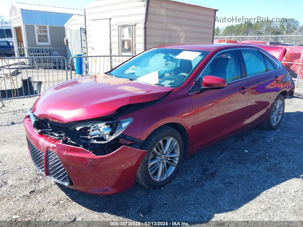 2016 Toyota Camry Se Red vin: 4T1BF1FKXGU531355