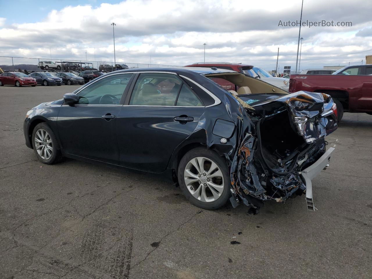 2016 Toyota Camry Le Blue vin: 4T1BF1FKXGU551394