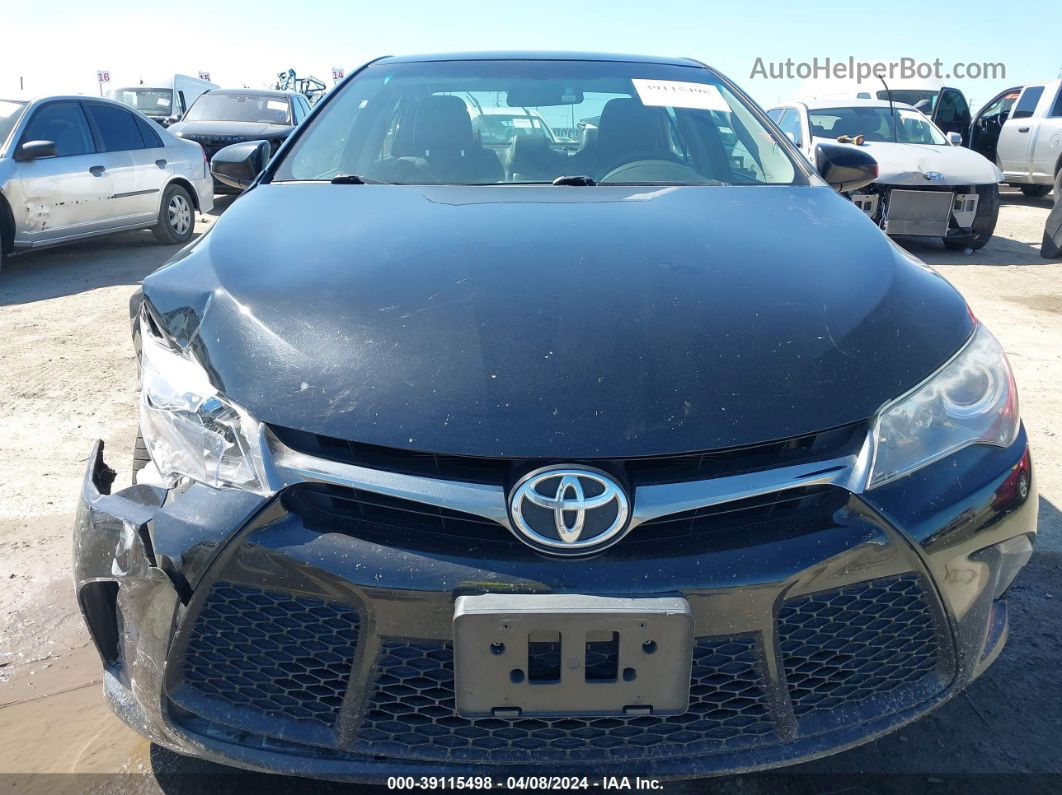 2016 Toyota Camry Se Black vin: 4T1BF1FKXGU551735