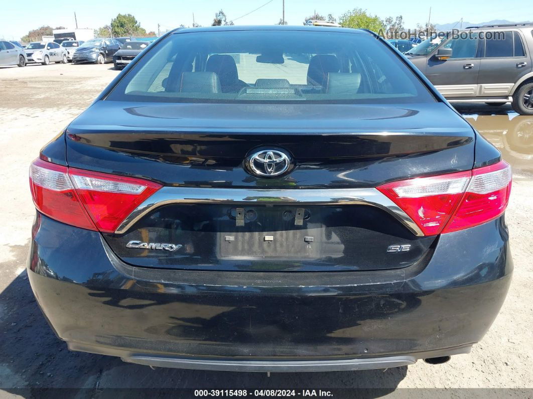 2016 Toyota Camry Se Black vin: 4T1BF1FKXGU551735