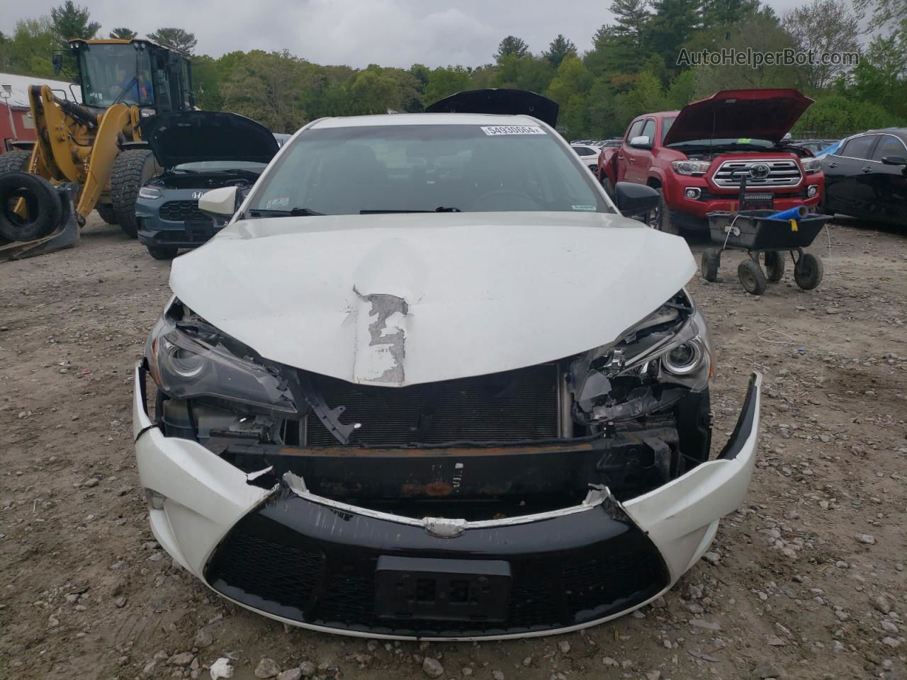 2016 Toyota Camry Le White vin: 4T1BF1FKXGU564338