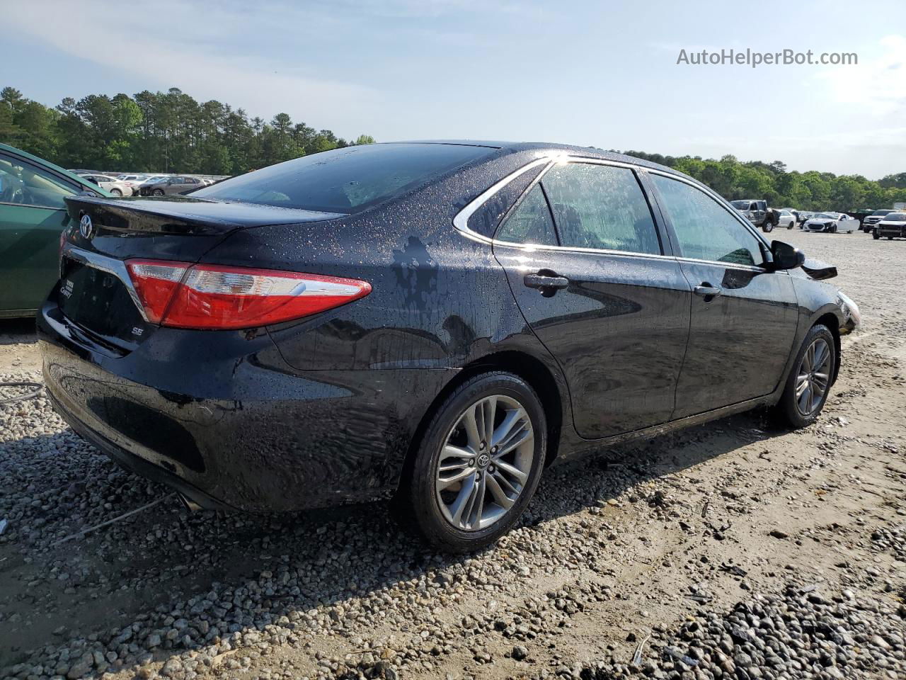 2017 Toyota Camry Le Черный vin: 4T1BF1FKXHU355067