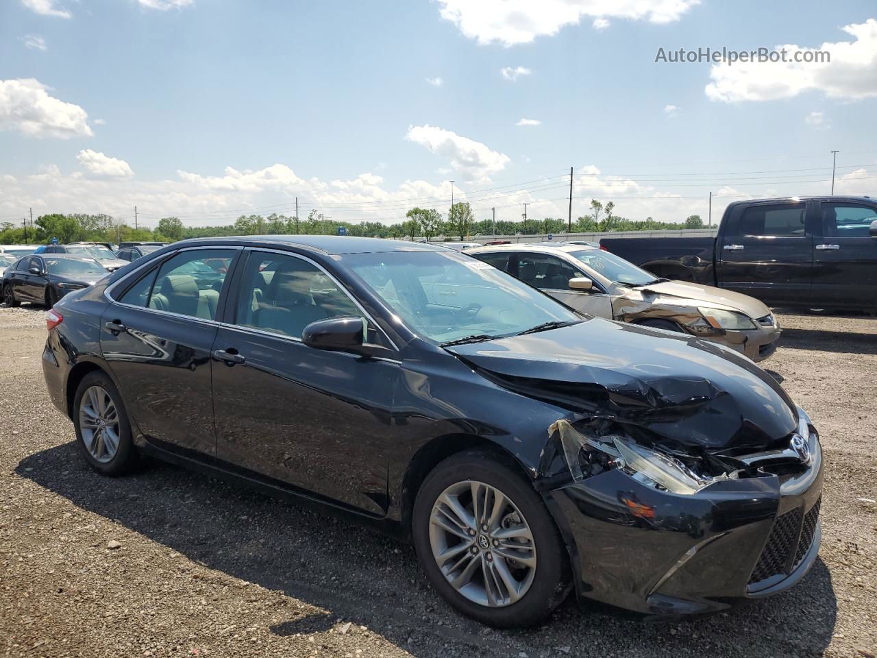 2017 Toyota Camry Le Black vin: 4T1BF1FKXHU630565