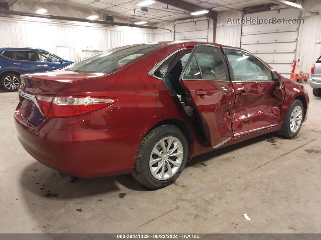 2017 Toyota Camry Le Red vin: 4T1BF1FKXHU676865