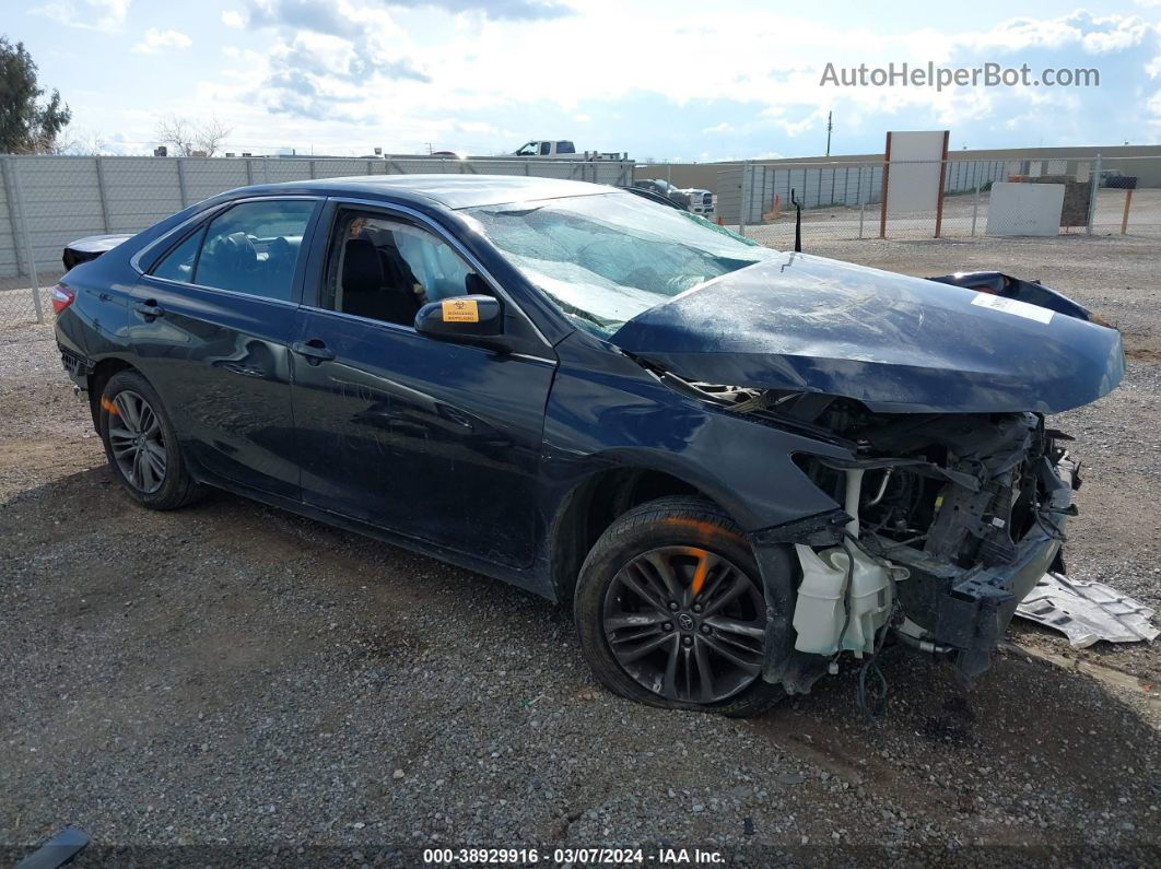 2017 Toyota Camry Se Black vin: 4T1BF1FKXHU744498