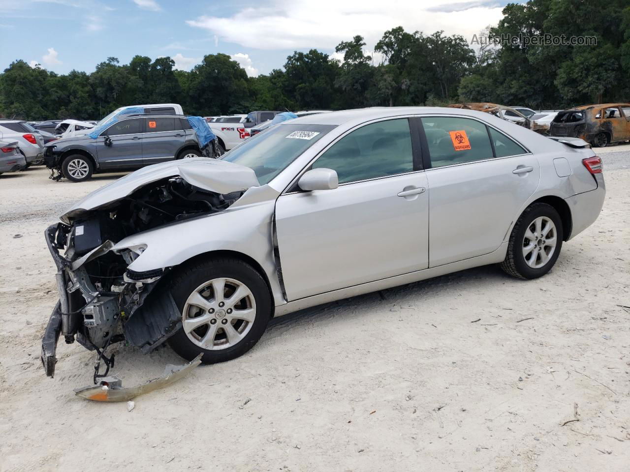 2011 Toyota Camry Base Silver vin: 4T1BF3EK0BU604187