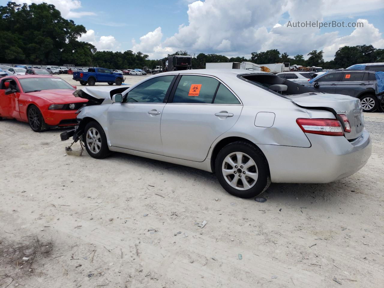 2011 Toyota Camry Base Silver vin: 4T1BF3EK0BU604187