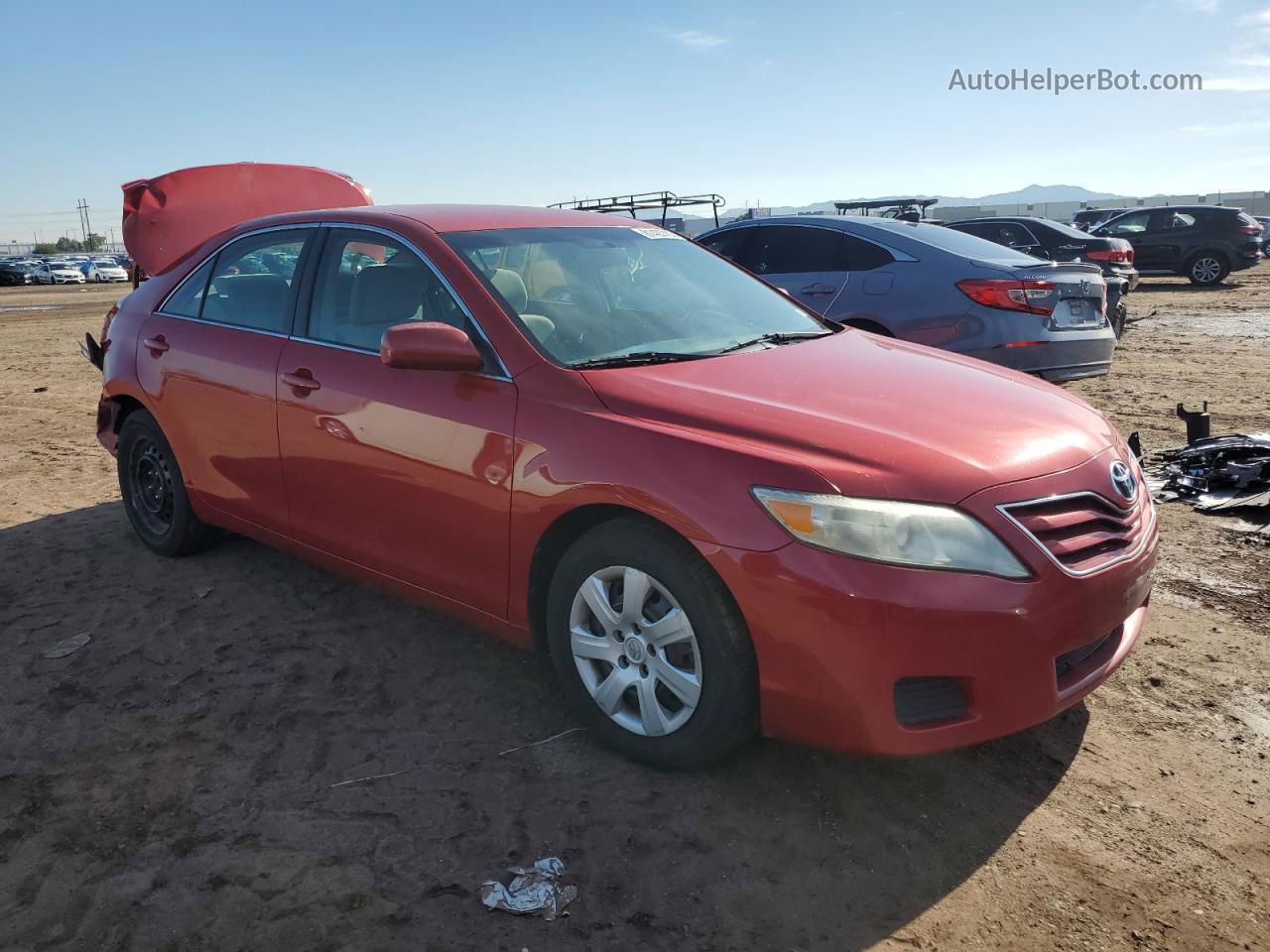 2011 Toyota Camry Base Red vin: 4T1BF3EK0BU642079