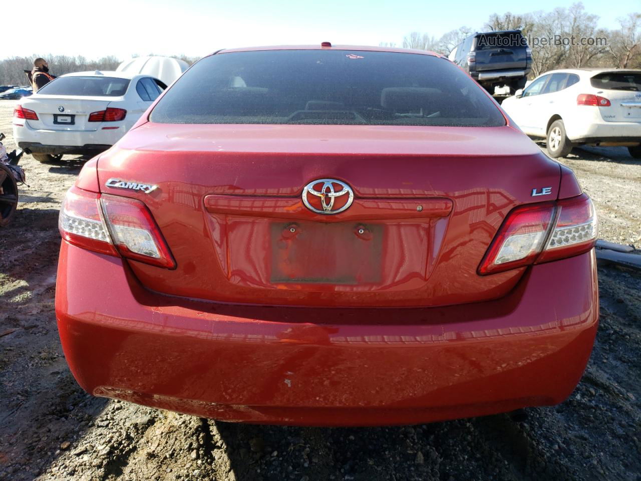 2011 Toyota Camry Base Red vin: 4T1BF3EK1BU119962