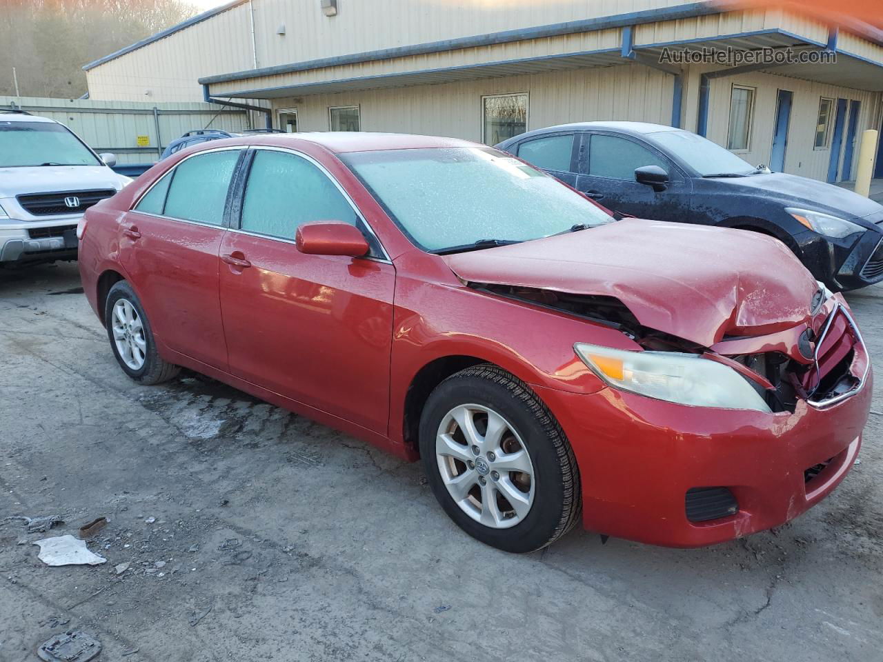 2011 Toyota Camry Base Red vin: 4T1BF3EK1BU159247