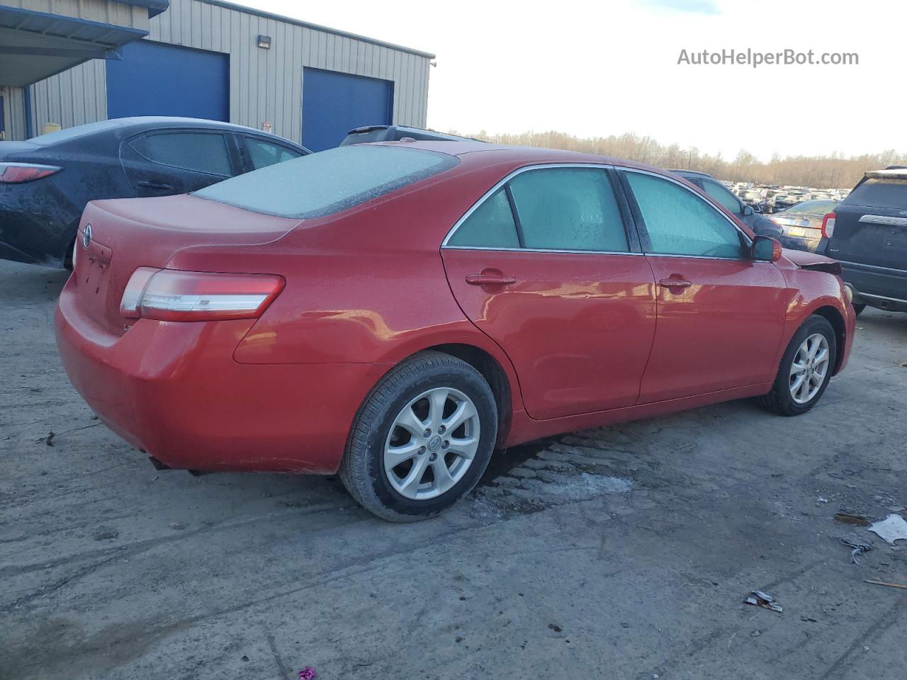 2011 Toyota Camry Base Red vin: 4T1BF3EK1BU159247