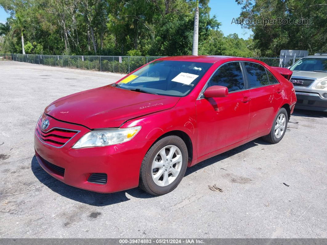 2011 Toyota Camry Le Red vin: 4T1BF3EK1BU180941