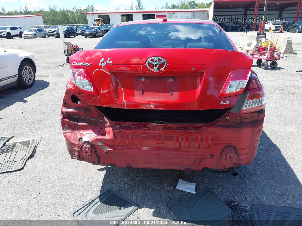 2011 Toyota Camry Le Red vin: 4T1BF3EK1BU180941