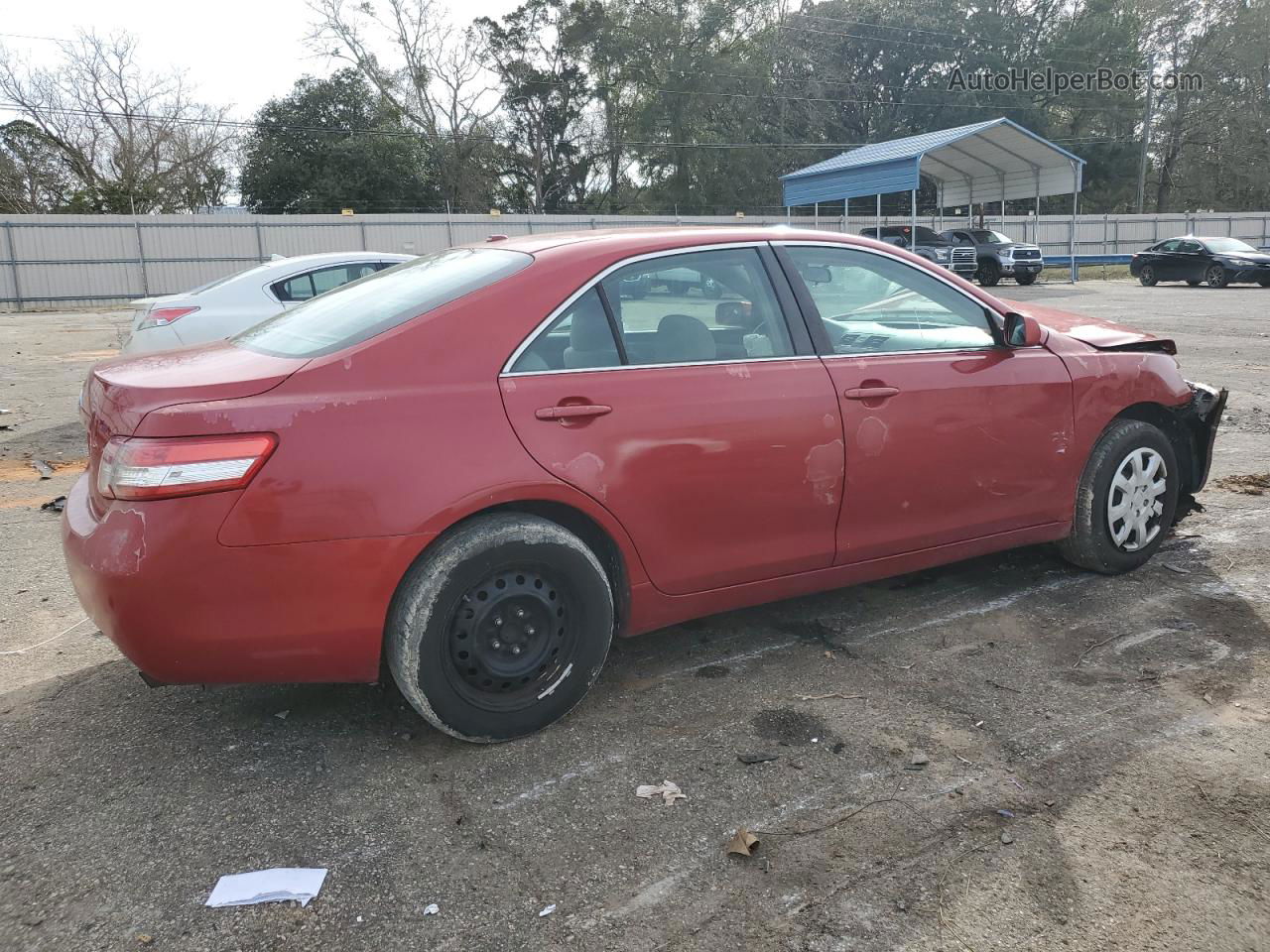 2011 Toyota Camry Base Red vin: 4T1BF3EK1BU183113