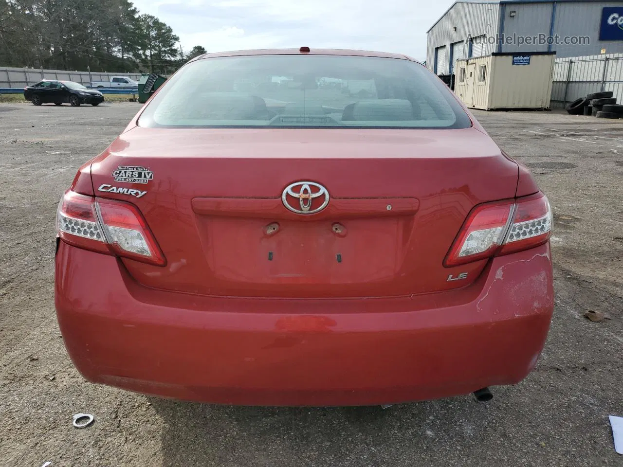 2011 Toyota Camry Base Red vin: 4T1BF3EK1BU183113