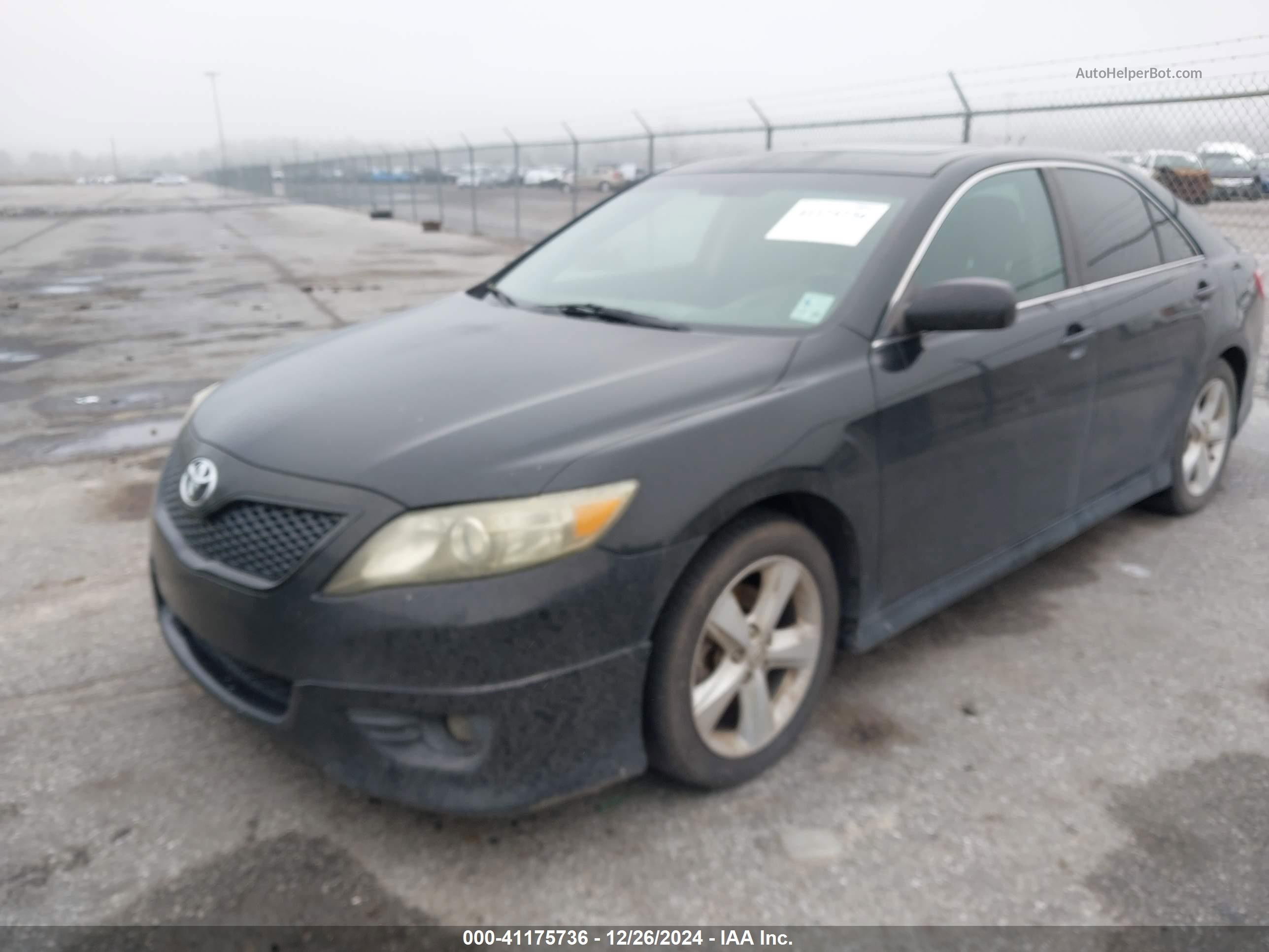 2011 Toyota Camry Se Black vin: 4T1BF3EK1BU218507