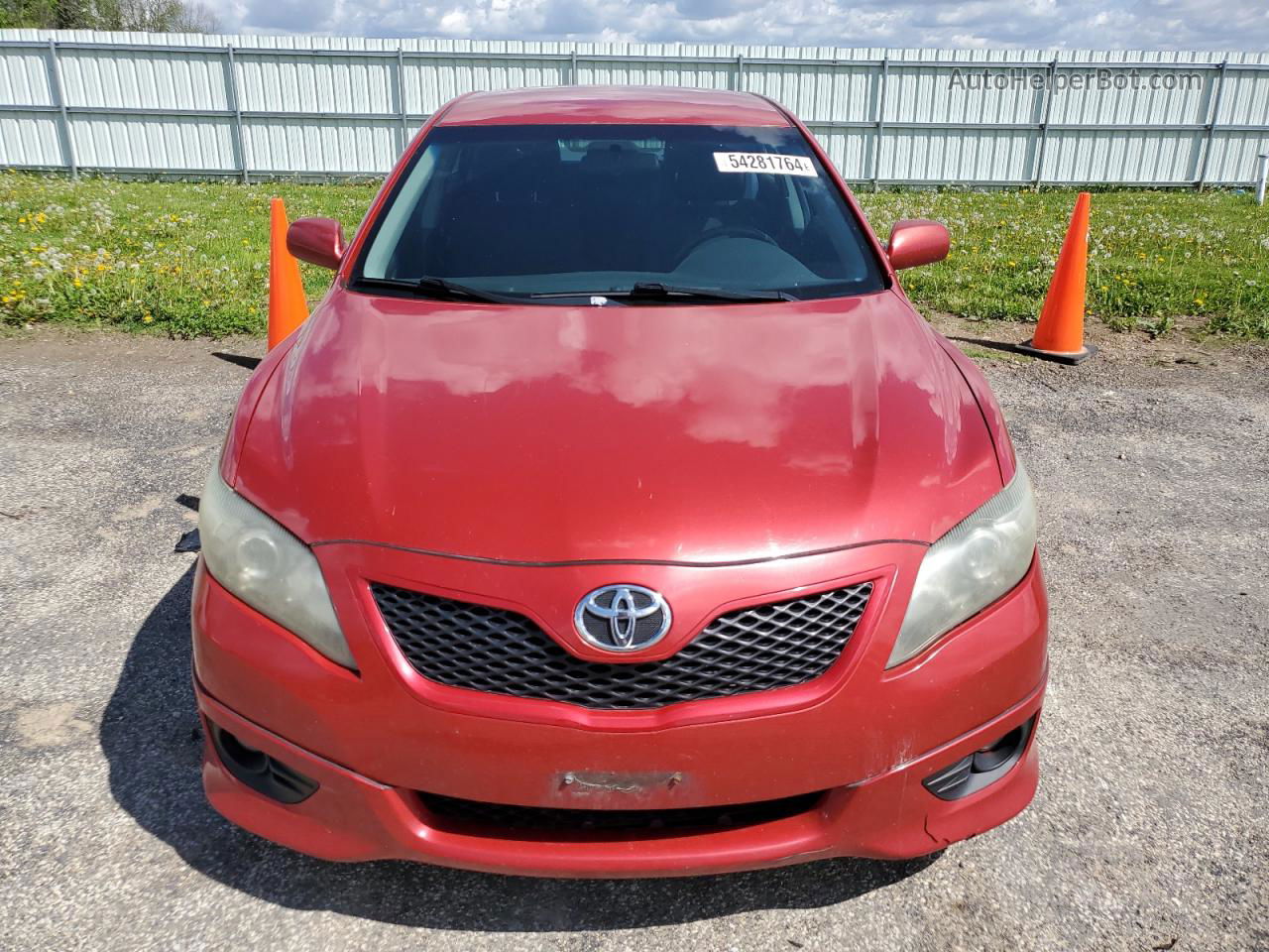 2011 Toyota Camry Base Red vin: 4T1BF3EK1BU615294