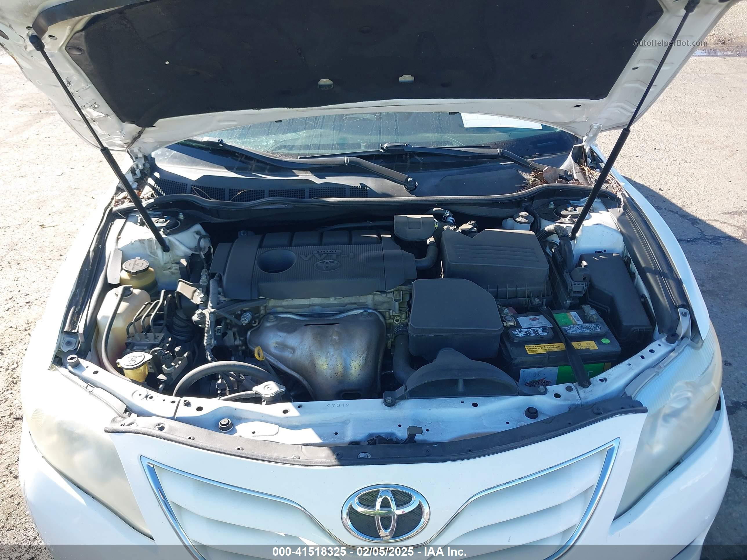 2011 Toyota Camry Le White vin: 4T1BF3EK1BU644469