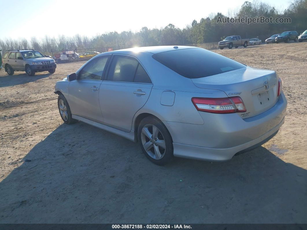 2011 Toyota Camry Se Silver vin: 4T1BF3EK1BU683885