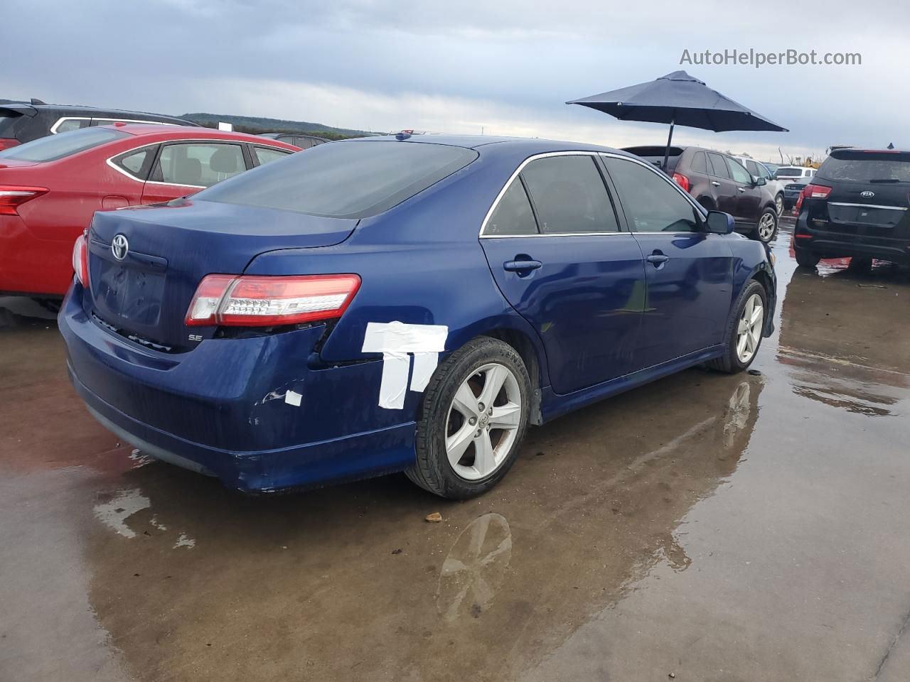 2011 Toyota Camry Base Blue vin: 4T1BF3EK1BU745592