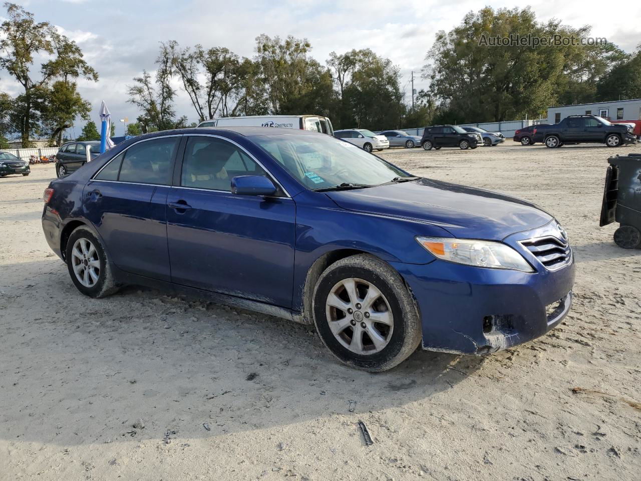 2011 Toyota Camry Base Синий vin: 4T1BF3EK1BU748850