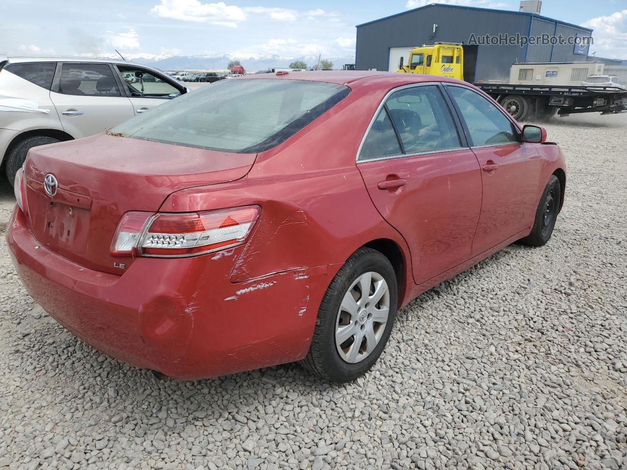 2011 Toyota Camry Base Red vin: 4T1BF3EK2BU589238