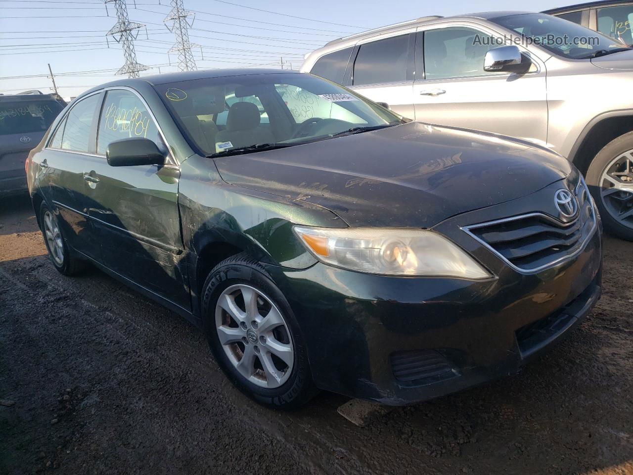 2011 Toyota Camry Base Зеленый vin: 4T1BF3EK2BU626031