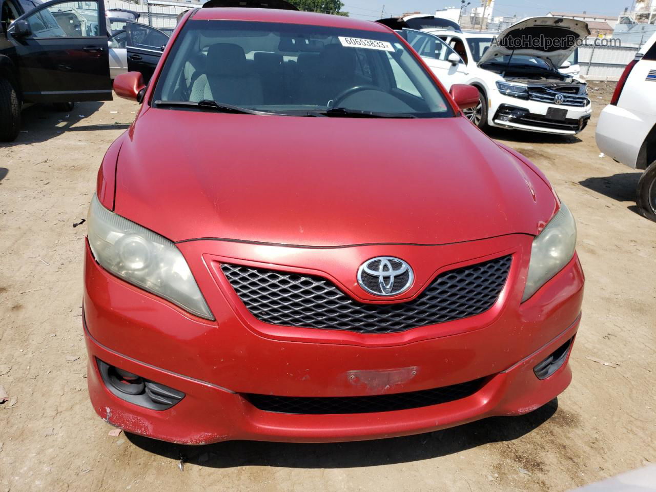 2011 Toyota Camry Base Red vin: 4T1BF3EK2BU627907