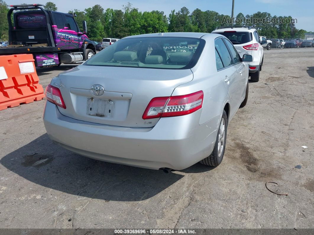 2011 Toyota Camry Le Silver vin: 4T1BF3EK2BU673589