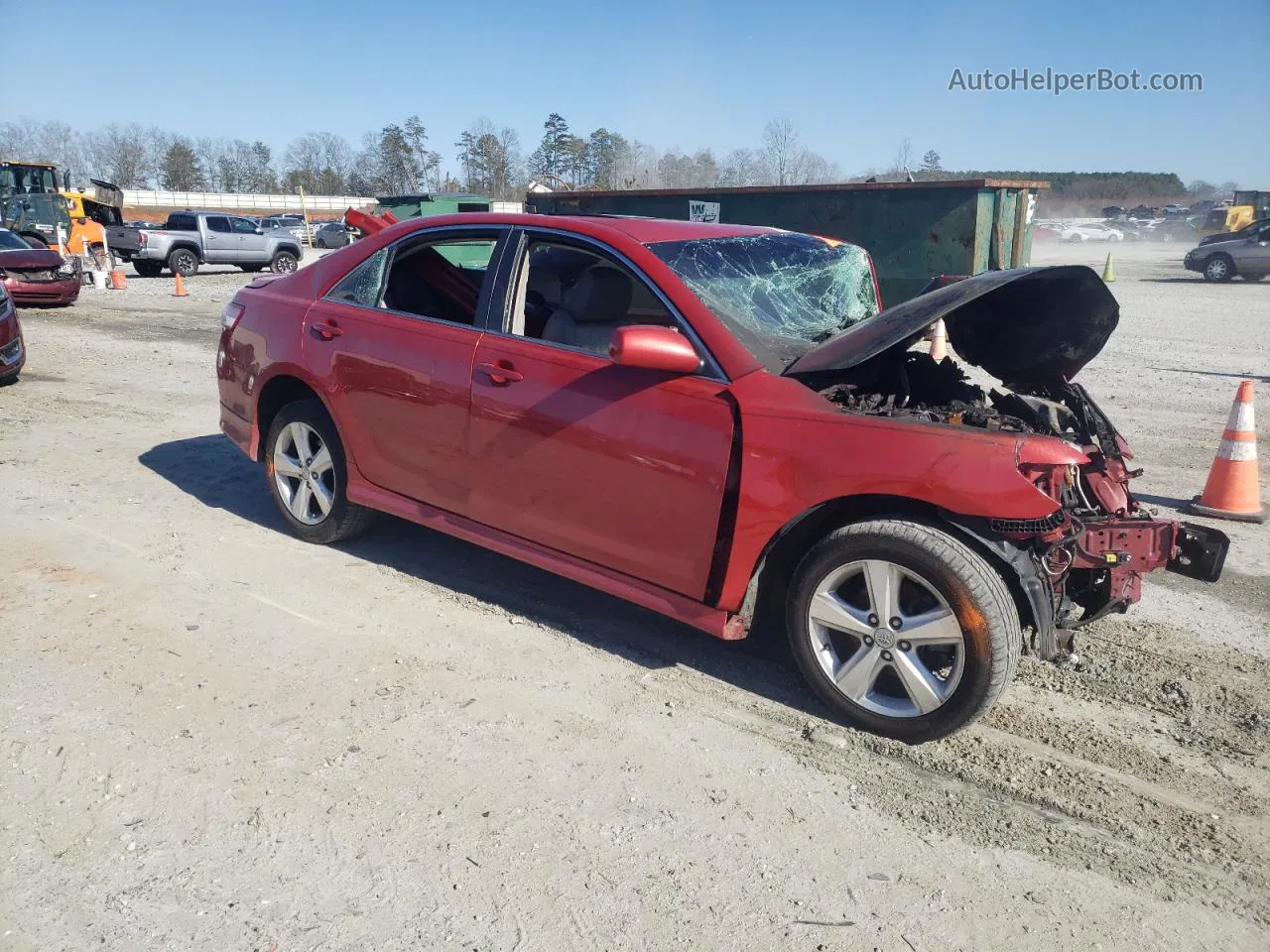 2011 Toyota Camry Base Красный vin: 4T1BF3EK2BU688920