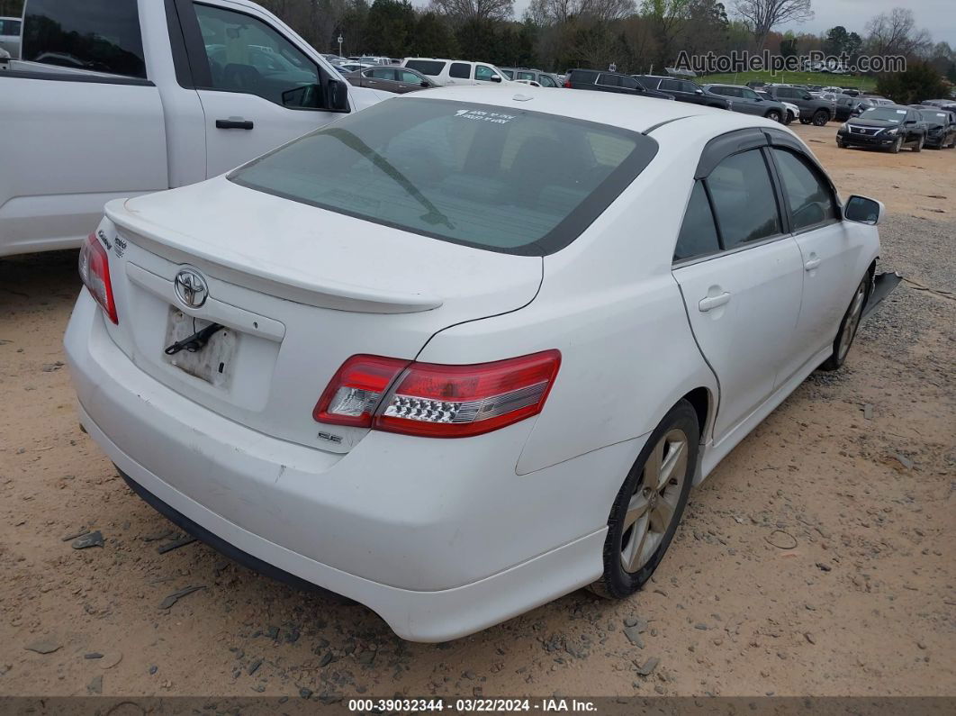 2011 Toyota Camry Se White vin: 4T1BF3EK3BU600747