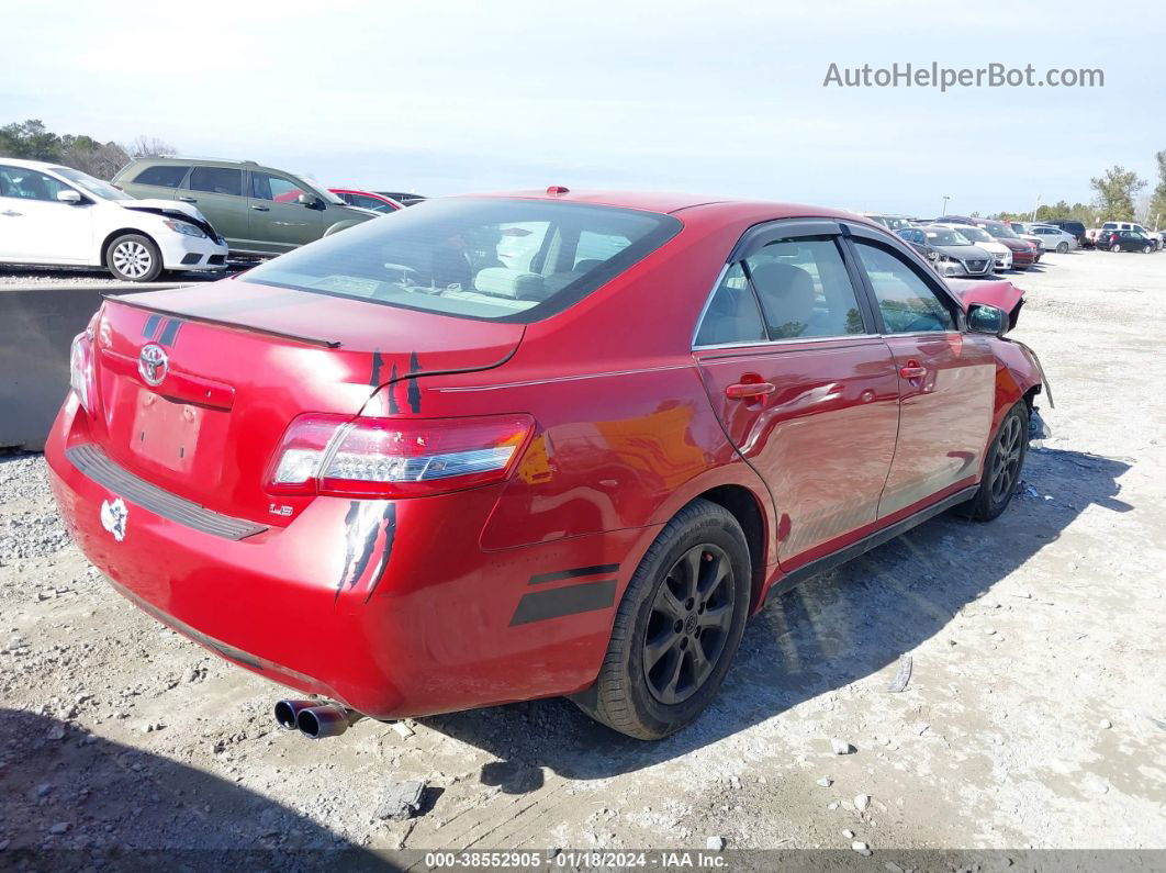 2011 Toyota Camry Le Red vin: 4T1BF3EK3BU633800