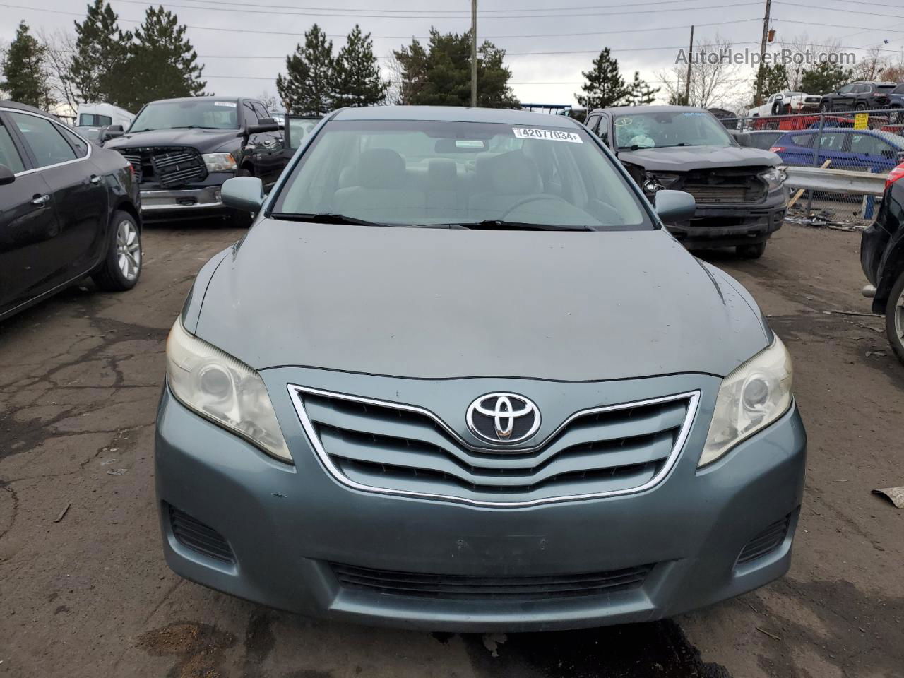 2011 Toyota Camry Base Зеленый vin: 4T1BF3EK3BU750020