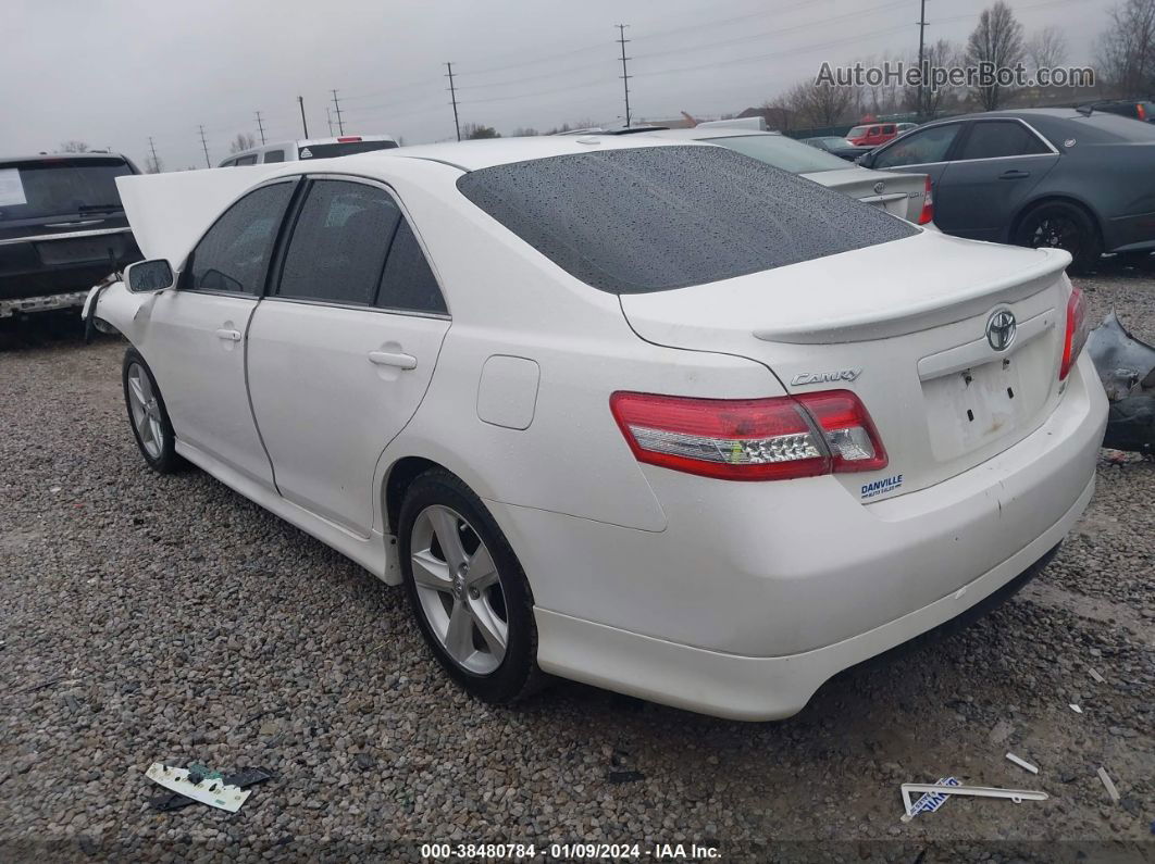 2011 Toyota Camry Se White vin: 4T1BF3EK3BU750339