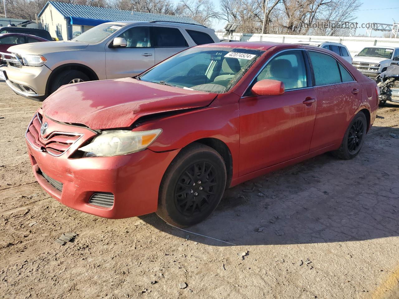 2011 Toyota Camry Base Red vin: 4T1BF3EK4BU179184