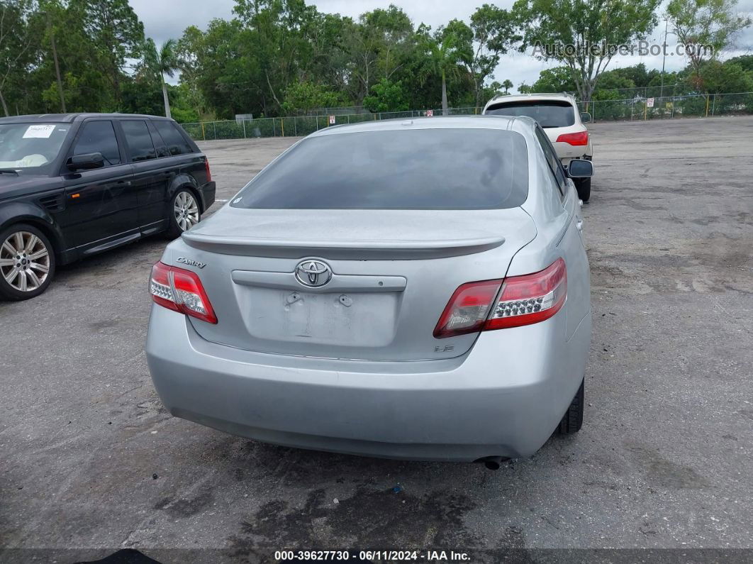 2011 Toyota Camry Le Silver vin: 4T1BF3EK4BU610476